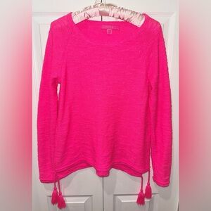 Lilly Pulitzer Jody in love potion pink Sweater, Size Small. EUC